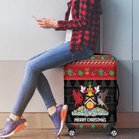 Trinidad And Tobago Christmas Luggage Cover Merry Xmas Coat Of Arms - Wonder Print Shop