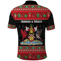 Trinidad And Tobago Christmas Polo Shirt Merry Xmas Coat Of Arms - Wonder Print Shop