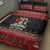 Trinidad And Tobago Christmas Quilt Bed Set Merry Xmas Coat Of Arms - Wonder Print Shop