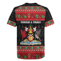 Trinidad And Tobago Christmas Rugby Jersey Merry Xmas Coat Of Arms - Wonder Print Shop