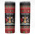 Trinidad And Tobago Christmas Skinny Tumbler Merry Xmas Coat Of Arms - Wonder Print Shop