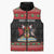 Trinidad And Tobago Christmas Sleeveless Puffer Jacket Merry Xmas Coat Of Arms - Wonder Print Shop
