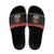 Trinidad And Tobago Christmas Slide Sandals Merry Xmas Coat Of Arms - Wonder Print Shop