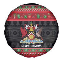 Trinidad And Tobago Christmas Spare Tire Cover Merry Xmas Coat Of Arms - Wonder Print Shop