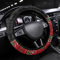 Trinidad And Tobago Christmas Steering Wheel Cover Merry Xmas Coat Of Arms - Wonder Print Shop
