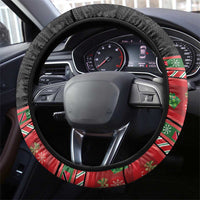 Trinidad And Tobago Christmas Steering Wheel Cover Merry Xmas Coat Of Arms - Wonder Print Shop