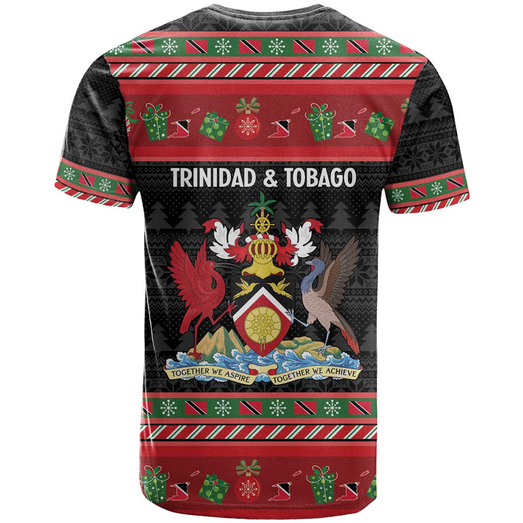 Trinidad And Tobago Christmas T Shirt Merry Xmas Coat Of Arms - Wonder Print Shop