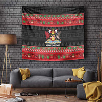 Trinidad And Tobago Christmas Tapestry Merry Xmas Coat Of Arms - Wonder Print Shop