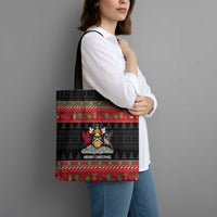 Trinidad And Tobago Christmas Tote Bag Merry Xmas Coat Of Arms - Wonder Print Shop