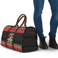 Trinidad And Tobago Christmas Travel Bag Merry Xmas Coat Of Arms - Wonder Print Shop