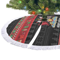 Trinidad And Tobago Christmas Tree Skirt Merry Xmas Coat Of Arms - Wonder Print Shop