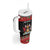 Trinidad And Tobago Christmas Tumbler With Handle Merry Xmas Coat Of Arms - Wonder Print Shop