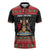 Trinidad And Tobago Christmas Zipper Polo Shirt Merry Xmas Coat Of Arms - Wonder Print Shop