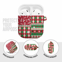 St Kitts & Nevis Cricket Christmas AirPods Case Merry Xmas Patriots - Wonder Print Shop
