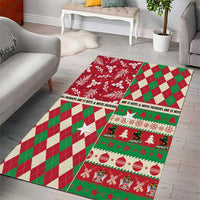 St Kitts & Nevis Cricket Christmas Area Rug Merry Xmas Patriots - Wonder Print Shop
