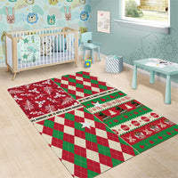 St Kitts & Nevis Cricket Christmas Area Rug Merry Xmas Patriots - Wonder Print Shop