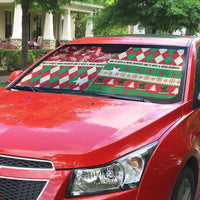 St Kitts & Nevis Cricket Christmas Auto Sun Shade Merry Xmas Patriots - Wonder Print Shop