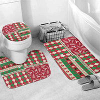 St Kitts & Nevis Cricket Christmas Bathroom Set Merry Xmas Patriots - Wonder Print Shop