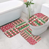 St Kitts & Nevis Cricket Christmas Bathroom Set Merry Xmas Patriots - Wonder Print Shop