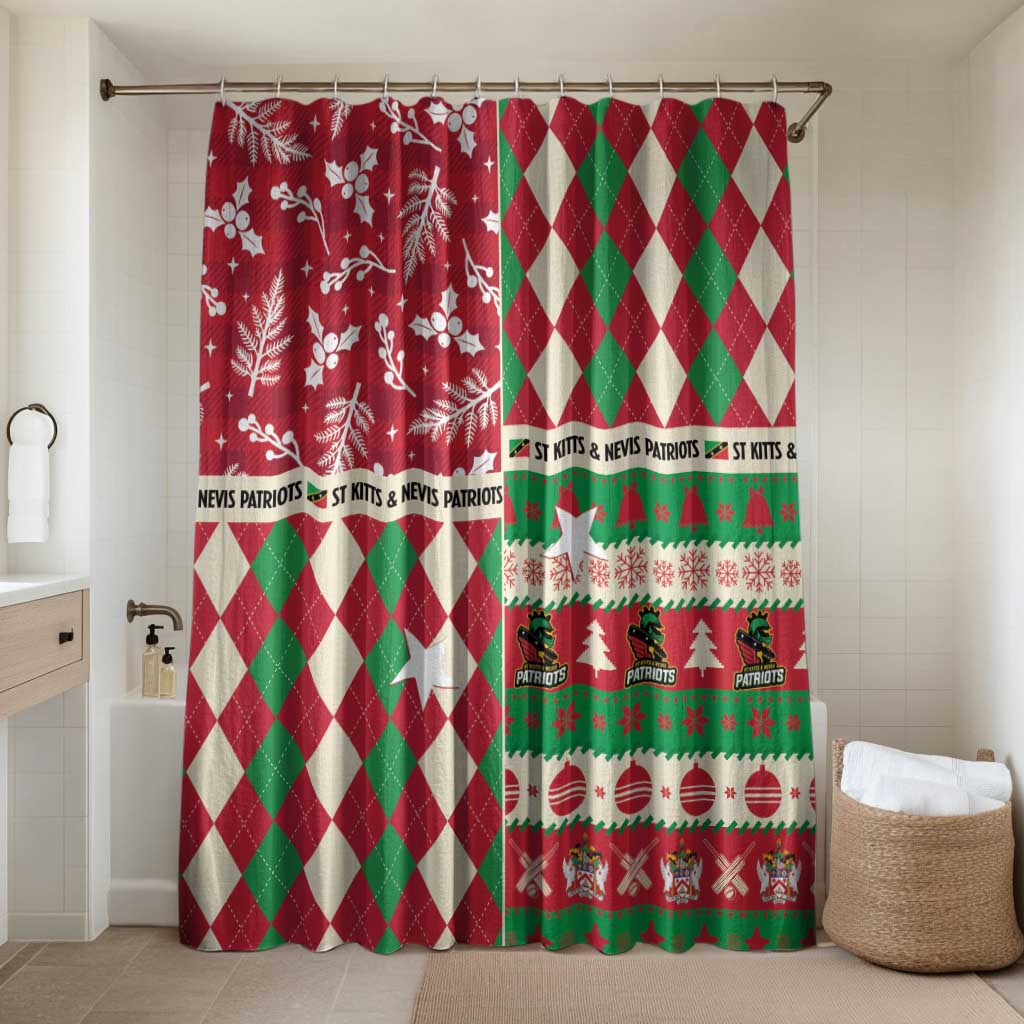 St Kitts & Nevis Cricket Christmas Bathroom Set Merry Xmas Patriots - Wonder Print Shop