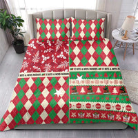 St Kitts & Nevis Cricket Christmas Bedding Set Merry Xmas Patriots - Wonder Print Shop