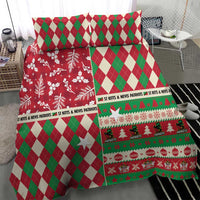 St Kitts & Nevis Cricket Christmas Bedding Set Merry Xmas Patriots - Wonder Print Shop