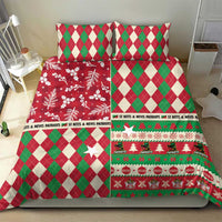St Kitts & Nevis Cricket Christmas Bedding Set Merry Xmas Patriots - Wonder Print Shop
