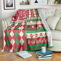 St Kitts & Nevis Cricket Christmas Blanket Merry Xmas Patriots - Wonder Print Shop