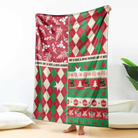 St Kitts & Nevis Cricket Christmas Blanket Merry Xmas Patriots - Wonder Print Shop