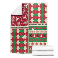 St Kitts & Nevis Cricket Christmas Blanket Merry Xmas Patriots - Wonder Print Shop