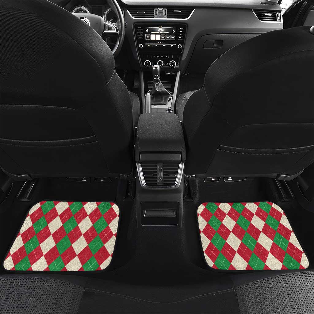 Personalized St Kitts & Nevis Cricket Christmas Car Mats Merry Xmas Patriots - Wonder Print Shop