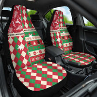 St Kitts & Nevis Cricket Christmas Car Seat Cover Merry Xmas Patriots - Wonder Print Shop