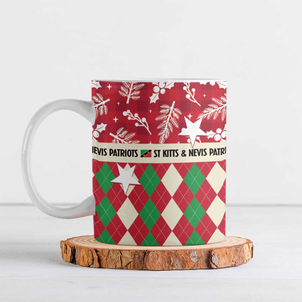 Personalized St Kitts & Nevis Cricket Christmas Ceramic Mug Merry Xmas Patriots - Wonder Print Shop