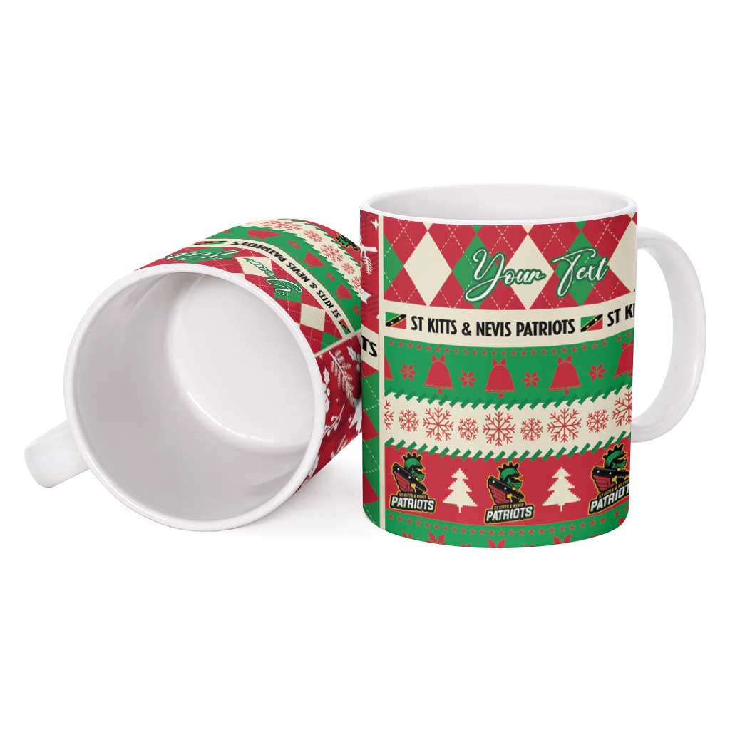 Personalized St Kitts & Nevis Cricket Christmas Ceramic Mug Merry Xmas Patriots - Wonder Print Shop