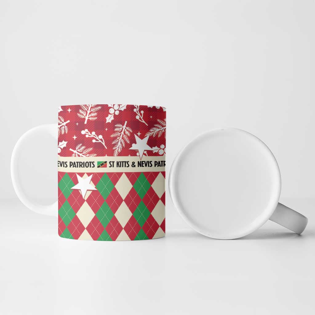Personalized St Kitts & Nevis Cricket Christmas Ceramic Mug Merry Xmas Patriots - Wonder Print Shop