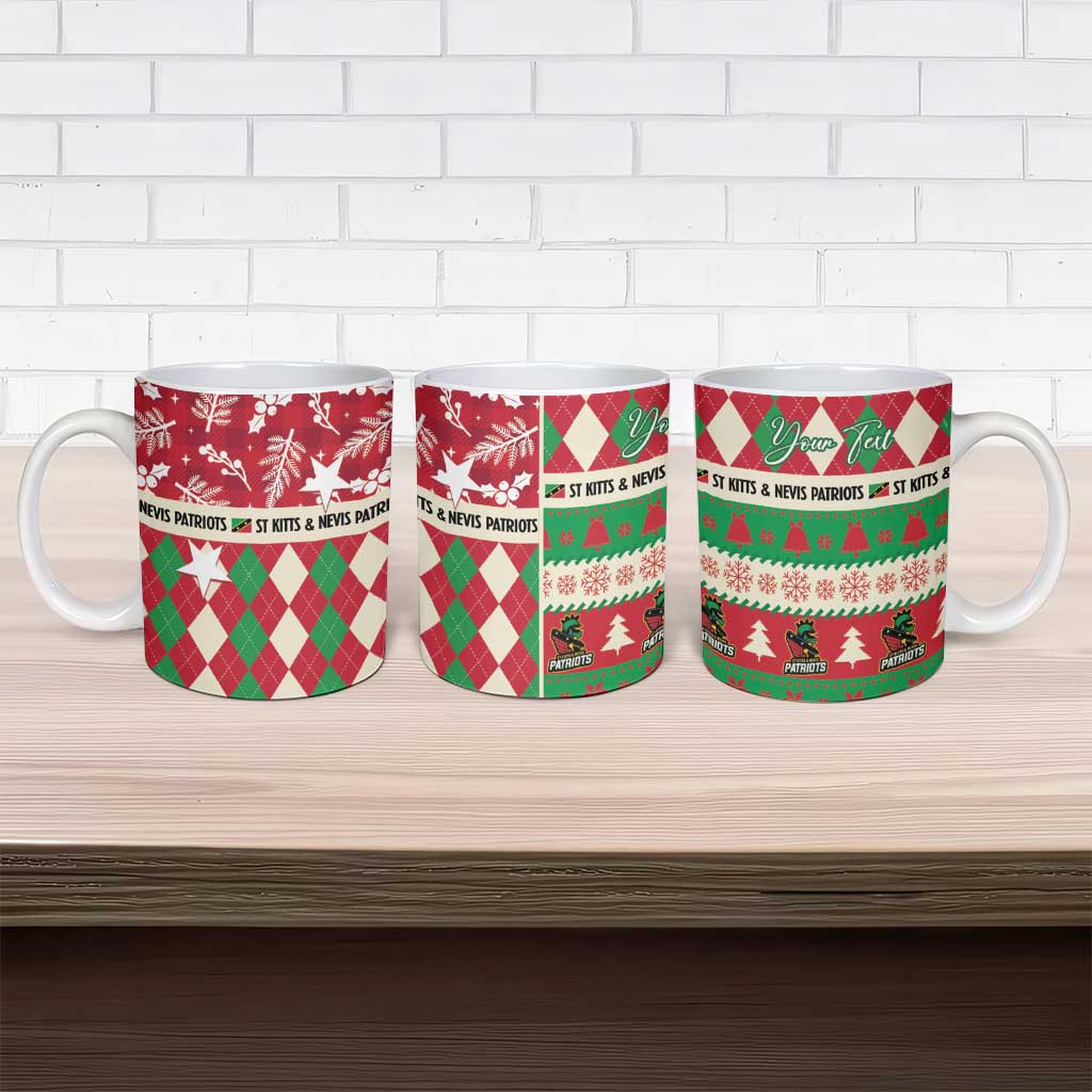 Personalized St Kitts & Nevis Cricket Christmas Ceramic Mug Merry Xmas Patriots - Wonder Print Shop