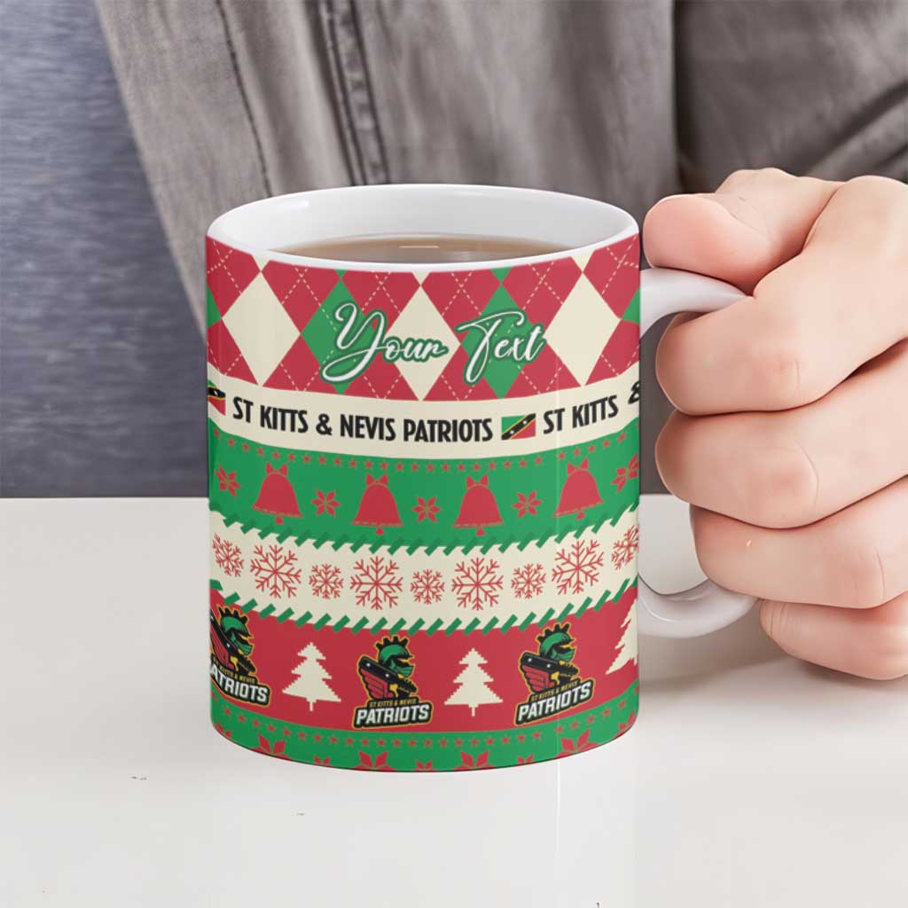 Personalized St Kitts & Nevis Cricket Christmas Ceramic Mug Merry Xmas Patriots - Wonder Print Shop