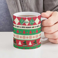 Personalized St Kitts & Nevis Cricket Christmas Ceramic Mug Merry Xmas Patriots - Wonder Print Shop