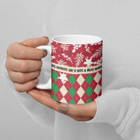 Personalized St Kitts & Nevis Cricket Christmas Ceramic Mug Merry Xmas Patriots - Wonder Print Shop