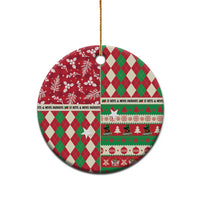 Personalized St Kitts and Nevis Cricket Christmas Ceramic Ornament Merry Xmas Patriots - Wonder Print Shop
