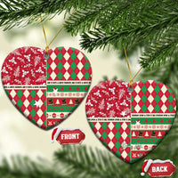 Personalized St Kitts and Nevis Cricket Christmas Ceramic Ornament Merry Xmas Patriots - Wonder Print Shop