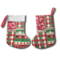 Personalized St Kitts and Nevis Cricket Christmas Stocking Merry Xmas Patriots - Wonder Print Shop