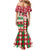 Personalized St Kitts & Nevis Cricket Christmas Family Matching Mermaid Dress and Hawaiian Shirt Merry Xmas Patriots - Wonder Print Shop