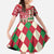 Personalized St Kitts & Nevis Cricket Christmas Family Matching Off The Shoulder Long Sleeve Dress and Hawaiian Shirt Merry Xmas Patriots - Wonder Print Shop