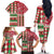 Personalized St Kitts & Nevis Cricket Christmas Family Matching Off The Shoulder Long Sleeve Dress and Hawaiian Shirt Merry Xmas Patriots - Wonder Print Shop