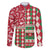Personalized St Kitts & Nevis Cricket Christmas Family Matching Off The Shoulder Long Sleeve Dress and Hawaiian Shirt Merry Xmas Patriots - Wonder Print Shop