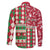 Personalized St Kitts & Nevis Cricket Christmas Family Matching Off The Shoulder Long Sleeve Dress and Hawaiian Shirt Merry Xmas Patriots - Wonder Print Shop