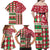 Personalized St Kitts & Nevis Cricket Christmas Family Matching Off Shoulder Maxi Dress and Hawaiian Shirt Merry Xmas Patriots - Wonder Print Shop