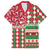 Personalized St Kitts & Nevis Cricket Christmas Family Matching Off Shoulder Short Dress and Hawaiian Shirt Merry Xmas Patriots - Wonder Print Shop