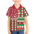 Personalized St Kitts & Nevis Cricket Christmas Family Matching Off Shoulder Short Dress and Hawaiian Shirt Merry Xmas Patriots - Wonder Print Shop